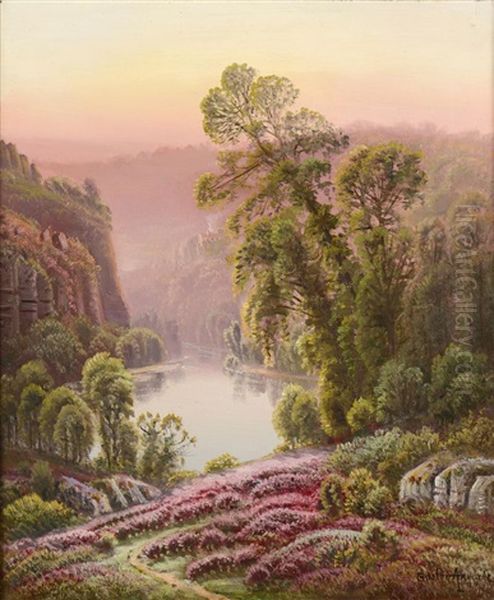 Paysage Oil Painting by Gaston Anglade