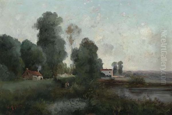 Paysage Intime Oil Painting by Gaston Anglade