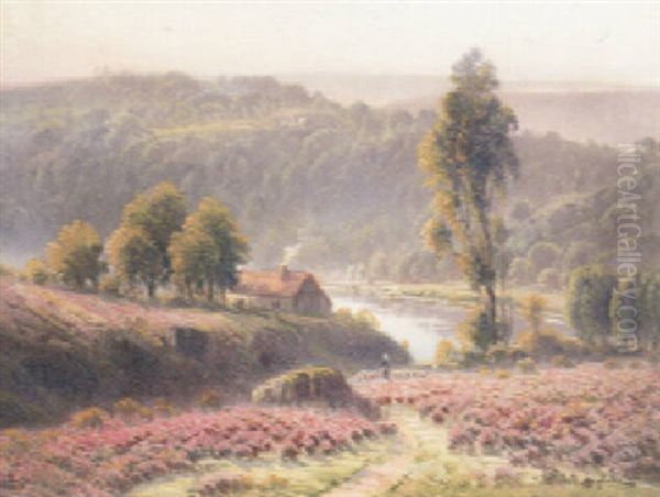 Paysage De Dordogne Oil Painting by Gaston Anglade