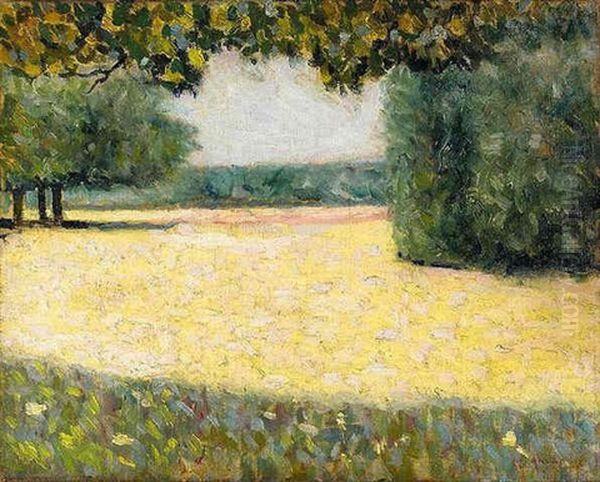 Le Champ Fauve Oil Painting by Charles Angrand