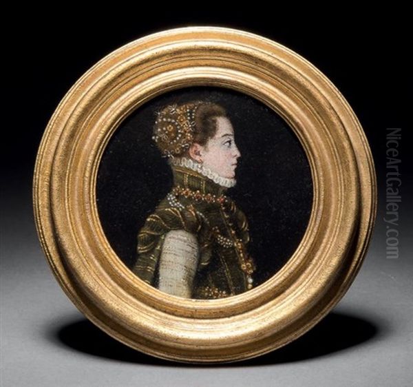 Portrait Presume D'isabelle De Valois Oil Painting by Sofonisba Anguissola