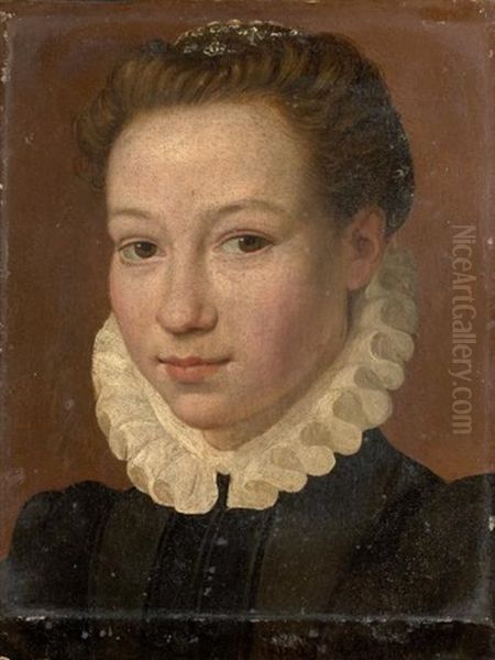 Portrait De Femme Oil Painting by Sofonisba Anguissola