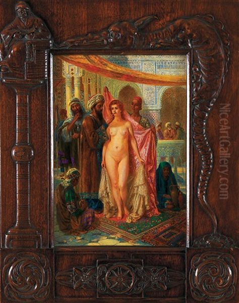 La Belle Du Harem Oil Painting by Erzsebet (Elizabeth) Angyalffy