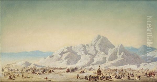 Prise De La Smala D'abdel Kader Oil Painting by Henrik August Ankarcrona