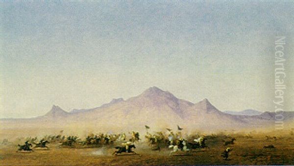 A French Army Encounter In Northern Africa by Henrik August Ankarcrona