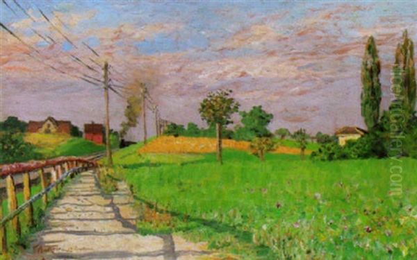 Sommer In Reutlingen Oil Painting by Eugen Ankelen