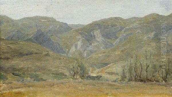 Berglandschaft by Albert Anker