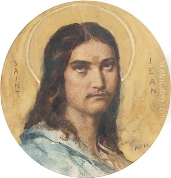 Saint Jean Oil Painting by Albert Anker