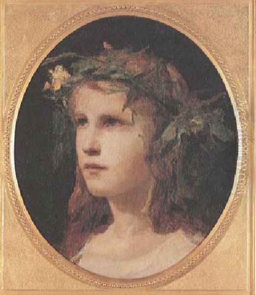 Ophelia Oil Painting by Albert Anker