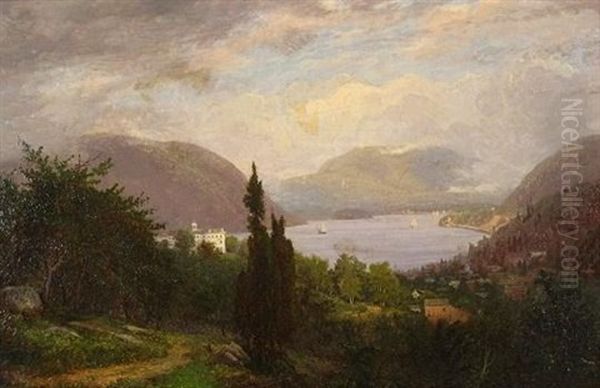 Landscape With A Mountain Lake Oil Painting by Francesco Annelli