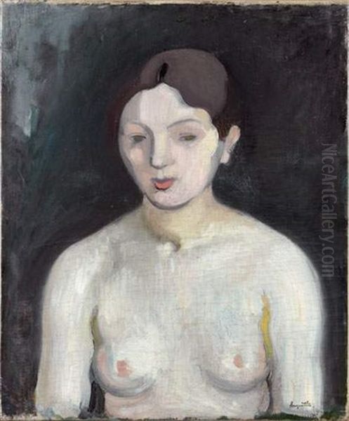 Portrait De Mathilde Richard Oil Painting by Louis Anquetin