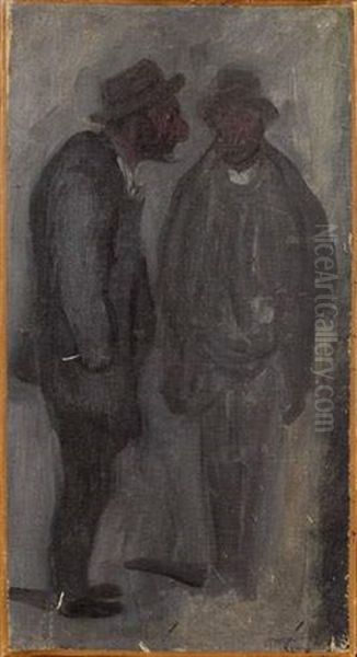 En Conversation Oil Painting by Louis Anquetin