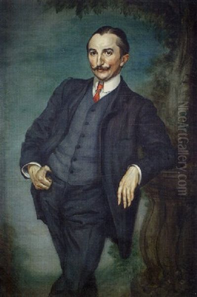 Portrait D'aristide Marie (?) Oil Painting by Louis Anquetin