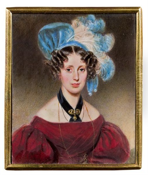 Marie Von Tennenberg (tenamberg ?) Oil Painting by Alois Von Anreiter