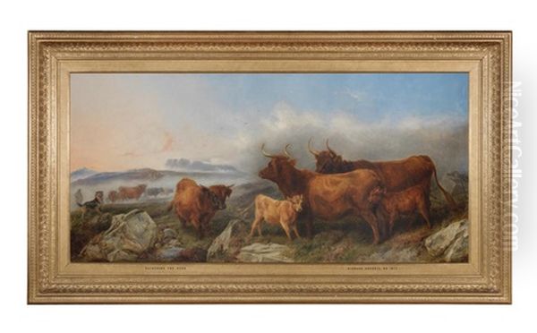 Gathering The Herd Oil Painting by Richard Ansdell