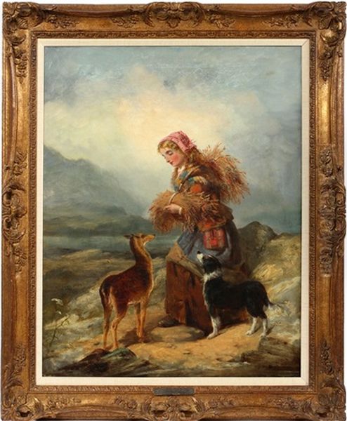 Highland Companions Oil Painting by Richard Ansdell