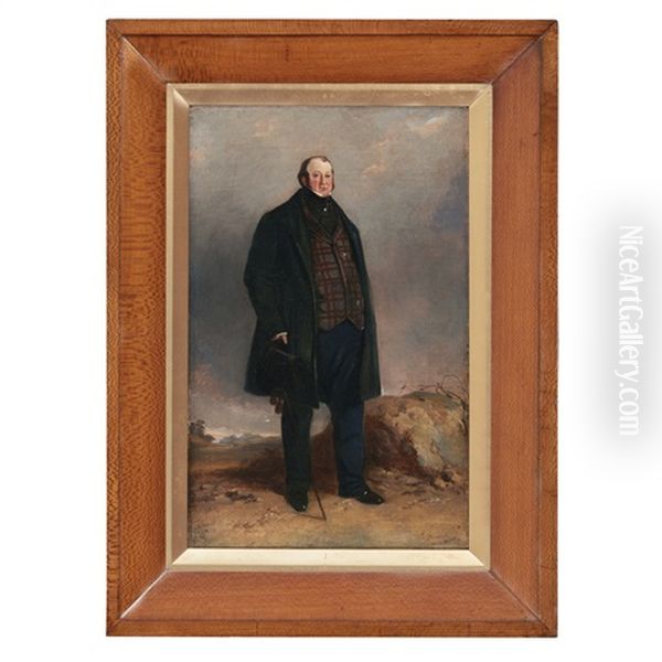 Portrait Of John Aspinall Of Standen Hall, Lytham Oil Painting by Richard Ansdell