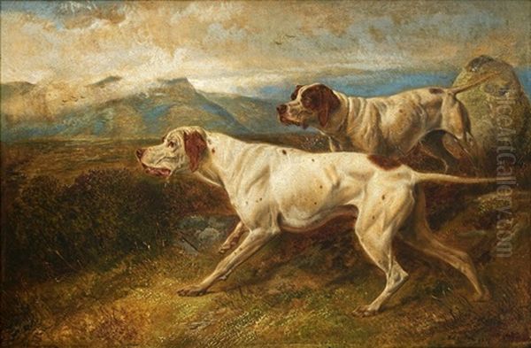 Two Pointers Oil Painting by Richard Ansdell