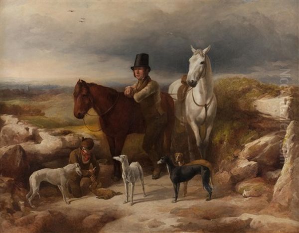 The Hunting Party Oil Painting by Richard Ansdell