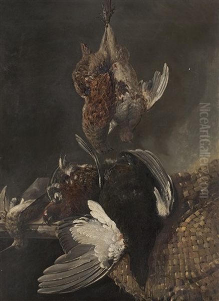 Still Life Of Game Oil Painting by Richard Ansdell