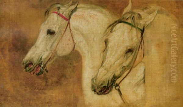 Horse's Heads Oil Painting by Richard Ansdell