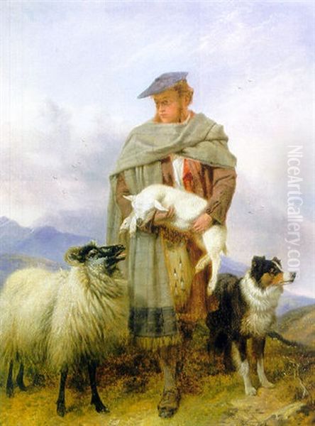 The Good Shepherd Oil Painting by Richard Ansdell