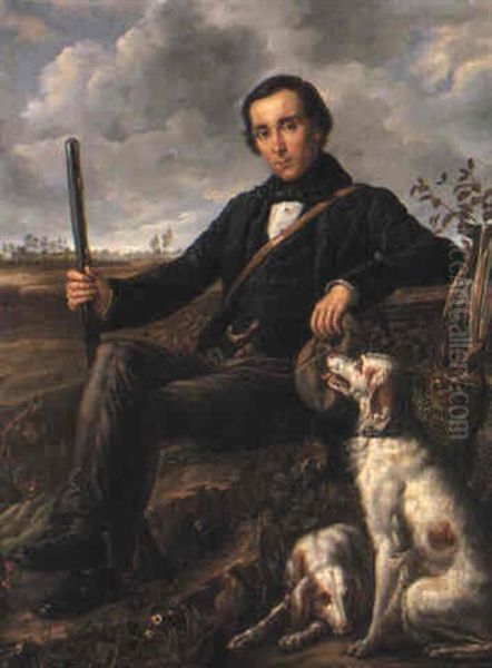 The Laird And His Dogs Oil Painting by Richard Ansdell