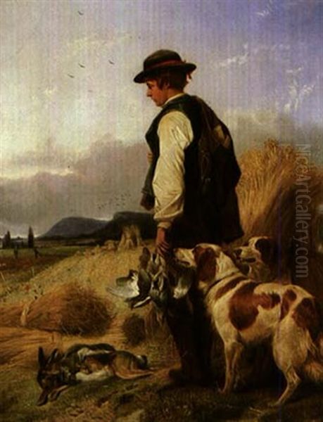 The Young Gamekeeper Oil Painting by Richard Ansdell