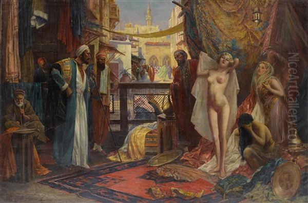 A Choice For His Harem Oil Painting by Eduard Ansen-Hofmann