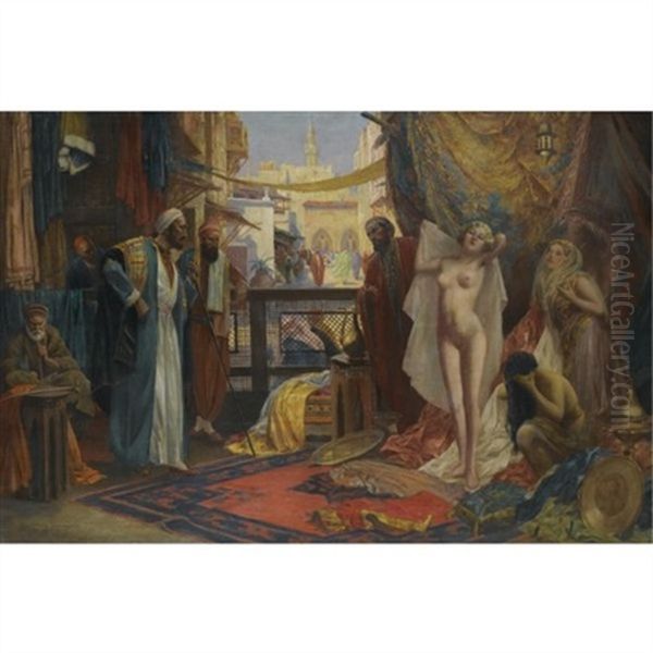 Odalisque Oil Painting by Eduard Ansen-Hofmann