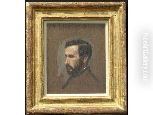 Portrait Of A Man With A Beard Oil Painting by Thomas Anshutz