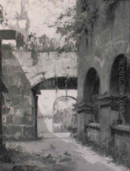 Archways And Alleys Oil Painting by Thomas Anshutz