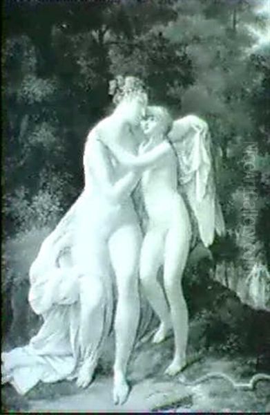 Venus Et L'amour Oil Painting by Antoine Jean Joseph Ansiaux