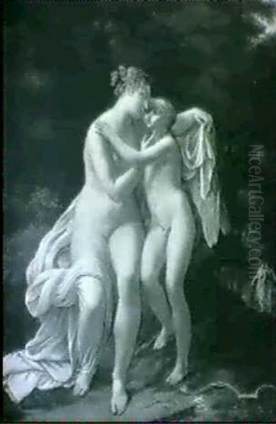 Venus Et L'amour Oil Painting by Antoine Jean Joseph Ansiaux