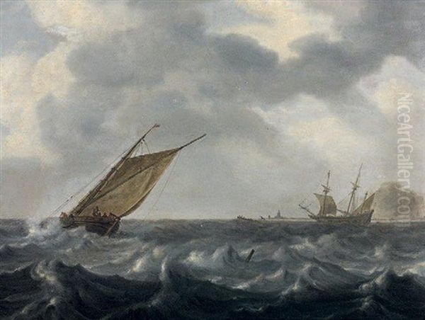 Marine Oil Painting by Arnoldus van Anthonissen