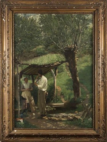 Ete En Savoir Oil Painting by Louis Joseph Anthonissen