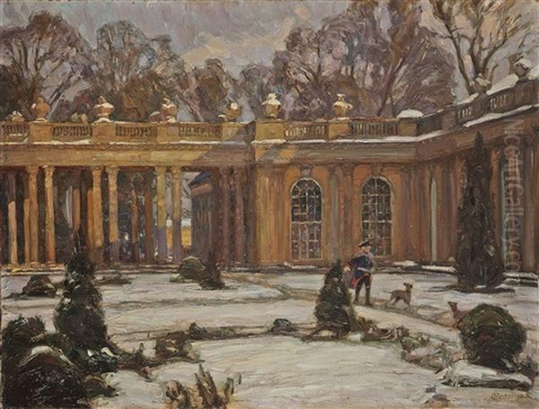 Friedrich Ii. Vor Schloss Sanssouci by Otto Antoine