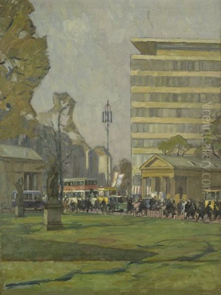 Leipziger Platz Oil Painting by Otto Antoine