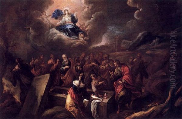 La Asuncion De La Virgen Oil Painting by Francisco Antolinez