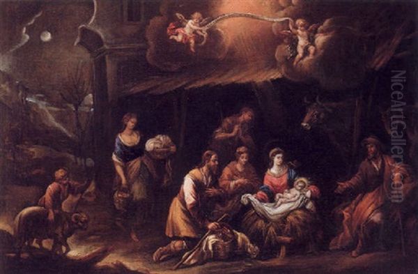 El Nacimiento Oil Painting by Francisco Antolinez