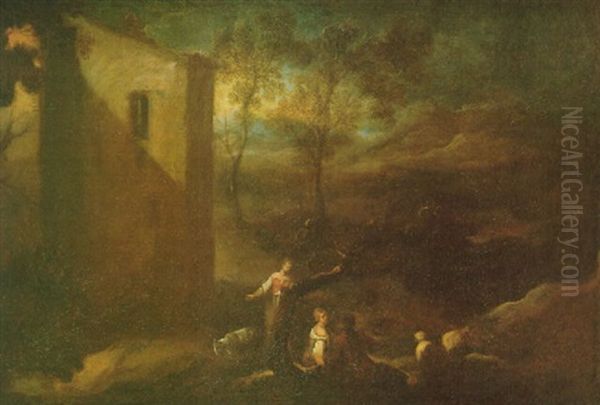 Escena Pastoril Oil Painting by Francisco Antolinez