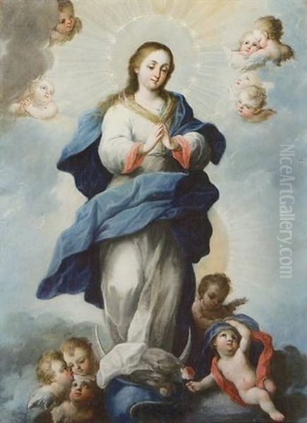 Madonna Immacolata Oil Painting by Jose Antolinez