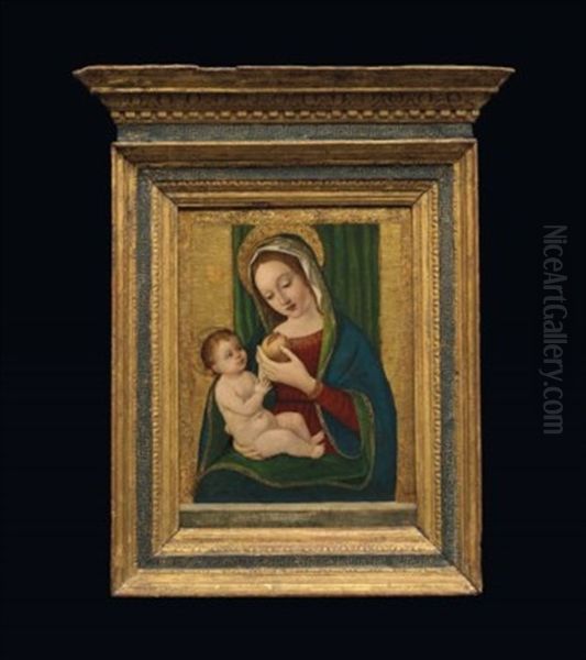 Vierge A L'enfant Oil Painting by Romano Antoniazzo