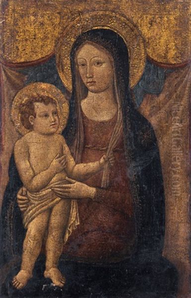 Maria Mit Dem Jesusknaben Oil Painting by Romano Antoniazzo