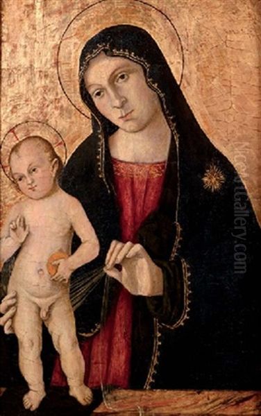 The Madonna And Child Oil Painting by Romano Antoniazzo