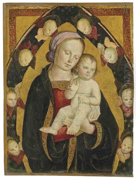 The Madonna And Child Oil Painting by  Antonio Massari da Viterbo