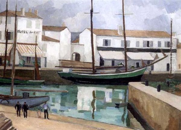 Port St. Martin Oil Painting by Louis Robert Antral