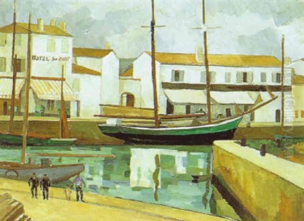 Saint-martin-de-re Oil Painting by Louis Robert Antral