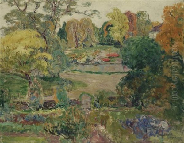 Herbstlich Verfarbter Garten Oil Painting by Armand Adrien Marie Apol