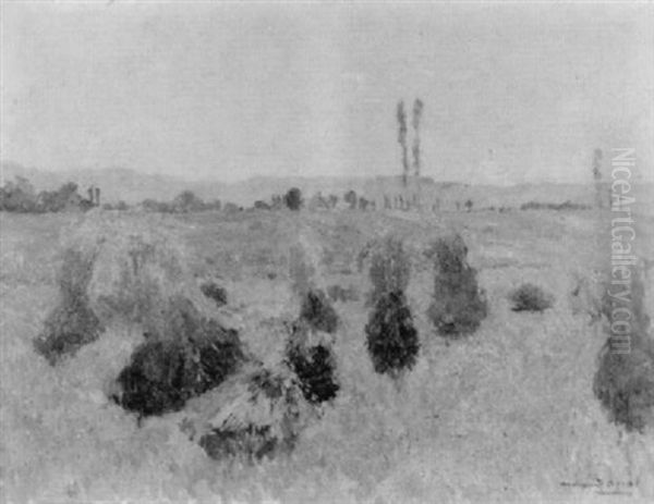 Garben Auf Dem Feld Oil Painting by Armand Adrien Marie Apol